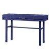 Royal Hampton Style Metal and Wood 1 Drawer Vanity Desk, Blue - 2 of 4
