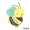 Big Dot of Happiness Honey Bee - Shaped Fill-in Invitations - Baby Shower or Birthday Party Invitation Cards with Envelopes - Set of 12 - 2 of 4