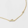 14K Gold Dipped Cubic Zirconia Initial Necklace - A New Day™ - 4 of 4