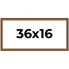 PosterPalooza | Panoramic Classic Gold Picture Frame - UV Acrylic, Foam Board Backing, Hanging Hardware - 2 of 4