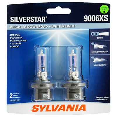 SYLVANIA 9006XS SilverStar High Performance Halogen Headlight Bulb, (Contains 2 Bulbs)