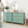 3 Drawer Cabinet, American Furniture,Suitable for bedroom, living room, study,Light Green - 2 of 4