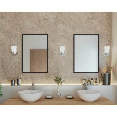 Brushed Nickel Cylinder Wall Sconce with Etched Glass Shade