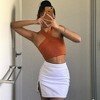 Coolmee Womens Criss Cross Halter Sweater Vest Tops Sleeveless Pullover Casual Lightweight V Neck Knit Tank Top - 4 of 4
