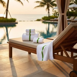 100% Cotton Center Stripe Towels By Rifz Textiles - 1 of 4