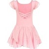 Arshiner Girls Ruffle Sleeve Ballet Dance Dress Tutu Skirted Leotard - 4 of 4