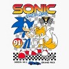 Boys' Sonic the Hedgehog Racing Short Sleeve Graphic T-Shirt - White - image 3 of 3