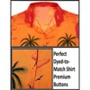 LA LEELA Hawaiian Shirts Womens Casual Summer Beach Party Shirt Tropical Blouse Short Sleeve Vacation Button Up Dress Shirts Dresses - 4 of 4