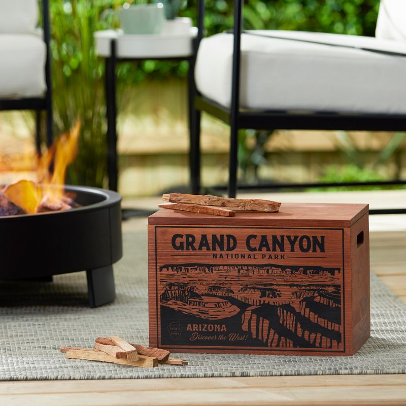 Better Wood Products Limited Edition Protect the Parks Series All Natural Fatwood Fire Starter Sticks, 13 Pound Wooden Crate, Grand Canyon, 4 of 8