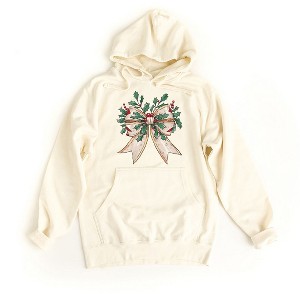 Simply Sage Market Women's Graphic Hoodie Holly Leaves Coquette - 1 of 2