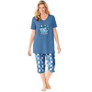 Dreams & Co. 2-Piece Capri PJ Set - 1 of 4