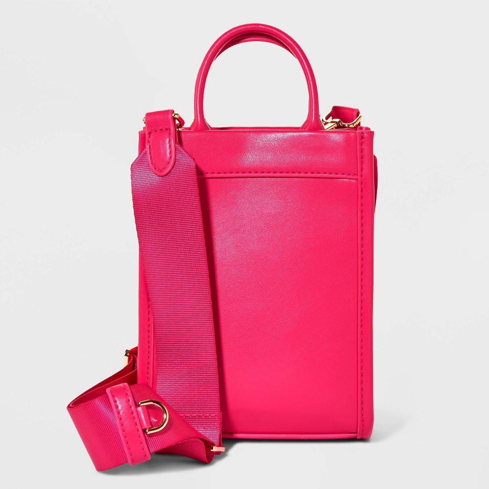 Photos - Travel Accessory Mini Boxy Tote Handbag - A New Day™ Pink