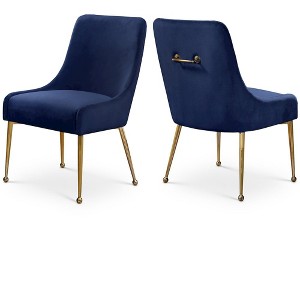 Meridian Furniture,Owen Velvet Dining Chair, Set of 2 - 1 of 4