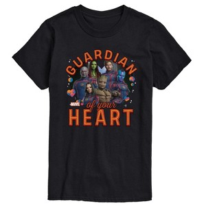 Men's - Marvel - Guardian Of Your Heart Valentine Short Sleeve Graphic T-Shirt - 1 of 4