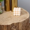 MOEPISY Concrete End Table with Wood Grain Finish, for Indoors and Outdoors, Natural - 2 of 4