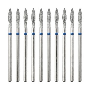 Unique Bargains Emery Nail Drill Bits Set for Acrylic Nails 3/32 Inch Nail Art Tools 44.2mm Length Blue 10 Pcs - 1 of 4