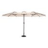 CAVINAS 15 FT Large Double-Sided Patio Umbrella Extra Wide Large Umbrella Outdoor Patio (Base Sold Separately) - 3 of 4