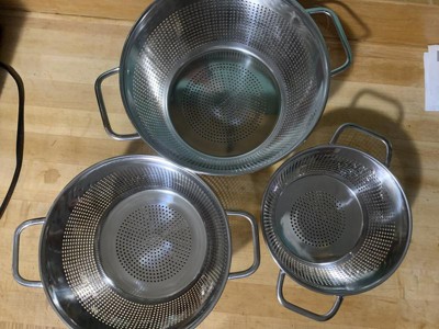 3qt Stainless Steel Colander Silver - Figmint™ : Target