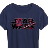 Women's - Star Wars - Logo Darth Vader Short Sleeve Graphic T-Shirt - 2 of 4
