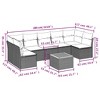 vidaXL Garden Sofa Set Grey - 3 of 4
