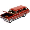 1963 Chevrolet II Nova 400 Wagon Riverside Red "Vintage Muscle" Series 1/64 Diecast Model Car by Auto World - 3 of 4