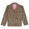 Sleep On It Girls 2-Piece Long-Sleeve Button-Up Pajama Set with Plush Headband Gift - 2 of 4