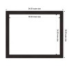 Amanti Art Furniture Espresso Narrow Framed Magnetic Dry Erase Board - 4 of 4