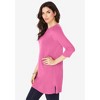 Roaman's Women's Plus Size Boatneck Ultimate Tunic With Side Slits - 4 of 4