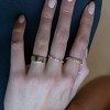 sanctuaire Cross Band Ring 14K Solid Gold - 2 of 3