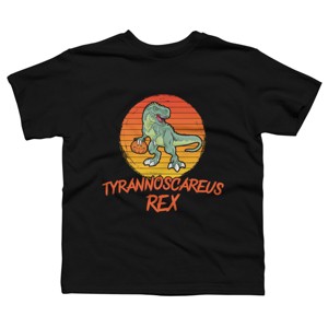 Boy's Design By Humans Tyrannoscareus Rex Funny Dinosaur Halloween Costume By rawresh6 T-Shirt - 1 of 4