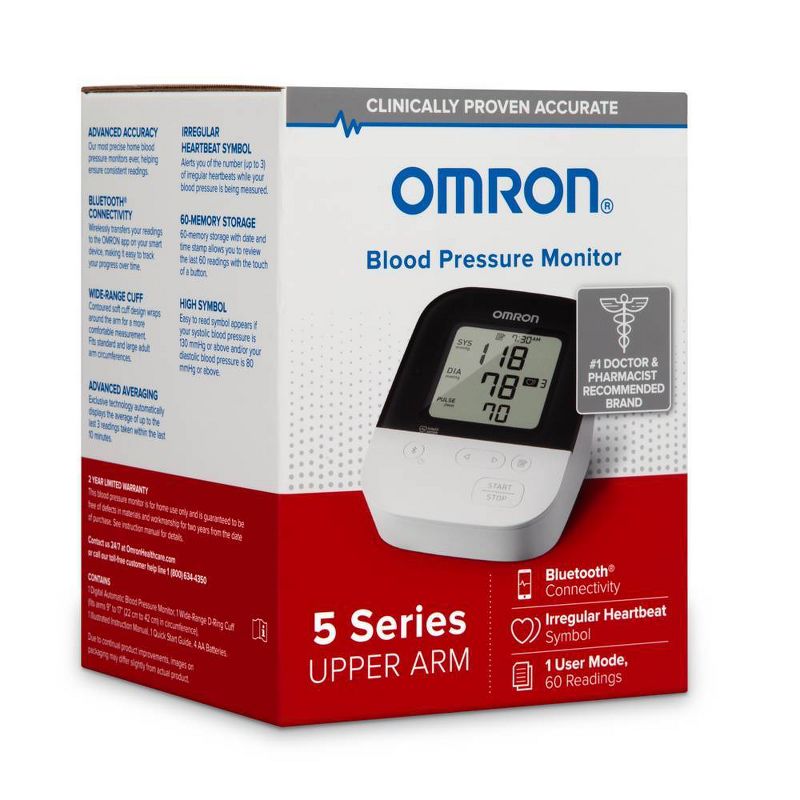 Omron Automatic Digital Blood Pressure Monitor - 5 Series, 2 of 5