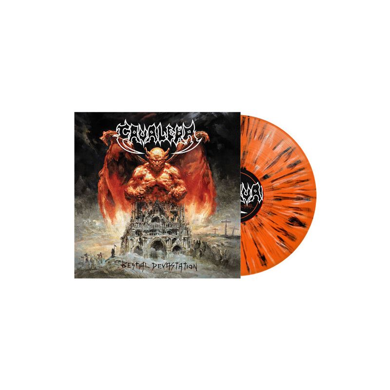 Cavalera - Bestial Devastation - Orange, Black & White Splatter (Vinyl), 1 of 2