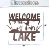 5 Star Super Deals Rustic Metal 'Welcome to the Lake' Wall Sign – Nature-Inspired Cabin and Lake House Decor w/ Easy Mounting - 3 of 4
