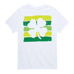 Boys' - Instant Message - St. Patrick's Day Outlined Shamrock Short Sleeve Graphic T-Shirt - 1 of 4