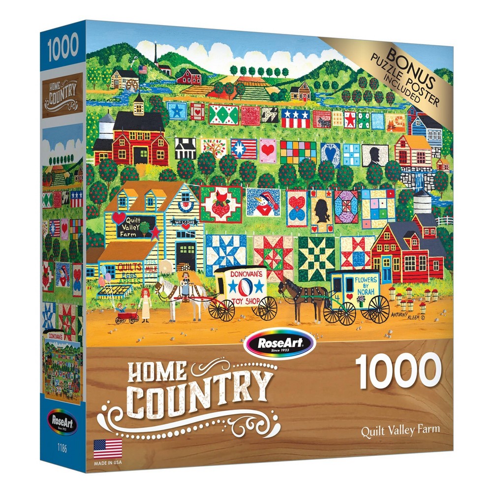 Cra-Z-Art Home Country - Quilt Valley Farm 1000pc Jigsaw Puzzle