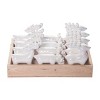 Transpac Dolomite 8.5 in. White Christmas Elegant Reindeer Figurine Set of 12 In Crate - 2 of 4