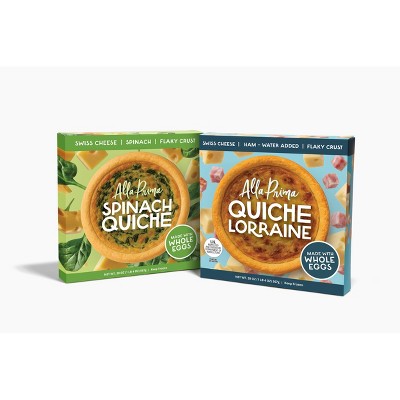 Alla Prima Traditional Quiche Veg Spinach - 20oz