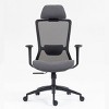 Ergonomic High Back Mesh Office Chair with Dynamic Lumbar Support, Adjustable Headrest for Home Office, Comfortable Desk Chair - Cuddlewood - 2 of 4