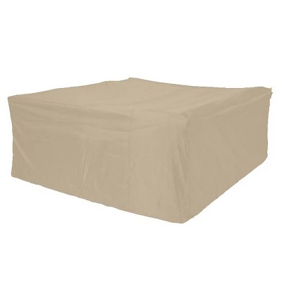 91'' Square Durable and Water Resistant Outdoor Furniture Cover Beige