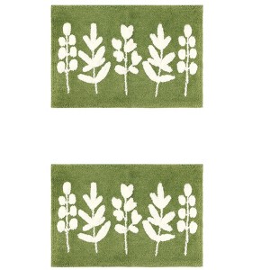 REGALWOVEN Soft Plush Reversible Non-Slip Extra Thick Microfiber Quick Dry Bath Mats 2 Pcs - 1 of 4