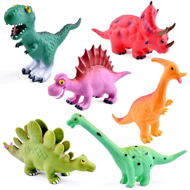Fun Little Toys Baby Dino Bath Toys, 6 pcs, 2 of 8