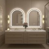 Apmir Super Bright 192 LEDs/m LED Lighted Anti-Fog Tempered Glass Arched Bathroom/Vanity Mirror with ETL & 3-Year Warranty - 4 of 4