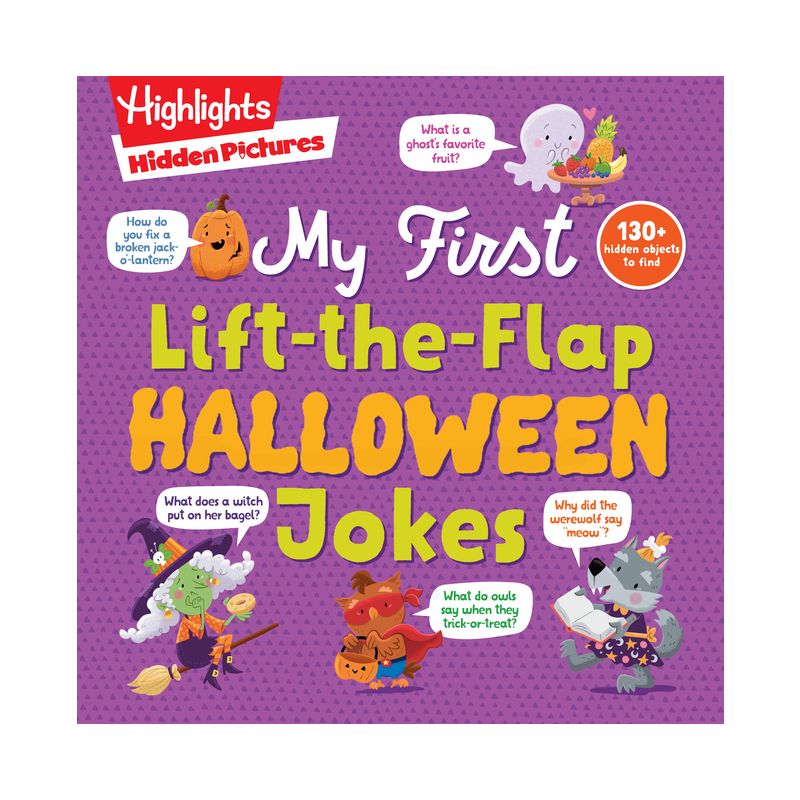 Hidden Pictures My First Lift-The-Flap Halloween Jokes - (Highlights Joke Books) (Paperback), 1 of 2