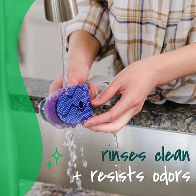 Scotch-Brite Odor Resist Non-Scratch Dishwand Refills - 3ct: Foam Material, Multipurpose Use, Unscented