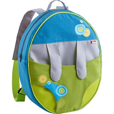HABA Baby Doll Backpack Carrier – Soft Baby Doll Carrier for Little Girls Summer Meadow Design  Fits 13” Dolls for Ages 3+