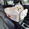 VEVOR Console Dog Car Seat, Center Console Dog Booster Seat for Small Dog, Pet Car Seat for Car Armrest with Clip-On Leash - 2 of 4
