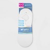 All Pro Women's Perfect Heel Forming Fit 6+2 Bonus Pack Liner Athletic Socks - White/Gray/Black 4-10 - 2 of 3