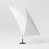 6'x10' Rectangular Outdoor Patio Market Umbrella with Faux Wood Pole - Threshold™ - 3 of 4