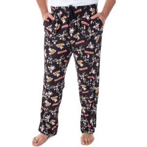 The Gremlins Men's Gizmo Stripe Daffy Mogwai Sleep Lounge Pajama Pants Gremlins Allover - 1 of 4