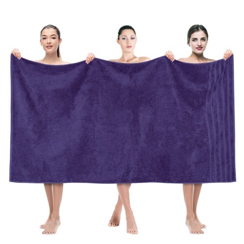 Jumbo Bath Sheets Towels for Adults 35 x 70 - 2-Pack - 100% Cotton Bath Sheet Set - Extra Large Oversized Bath Towels - Absorbent Bath Towel Set 